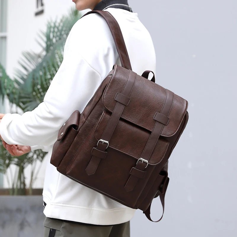Sac à dos vintage en cuir pour homme - Pakooz