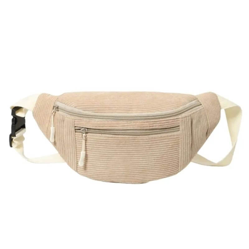 Sac banane en velours côtelé