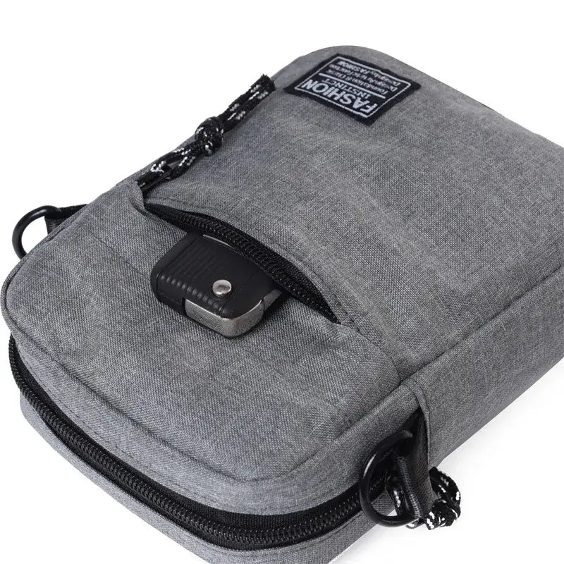 Petit sac à bandoulière pour homme deux pochettes