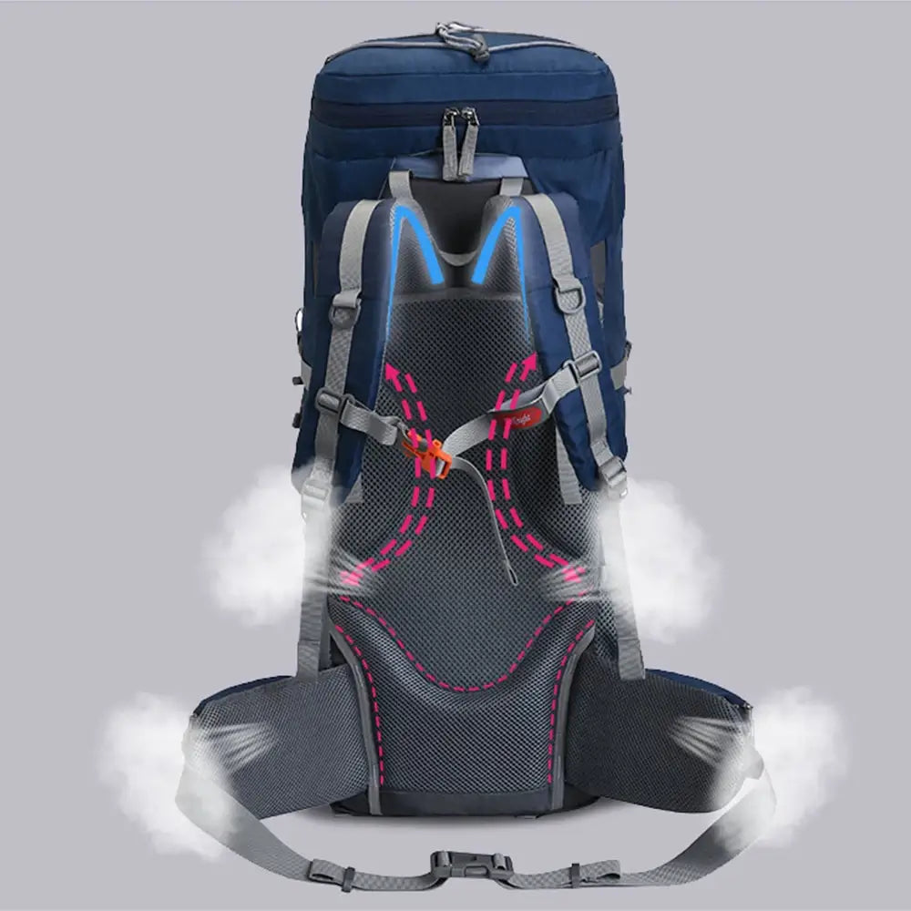 Sac à dos de randonnée 60L respirant