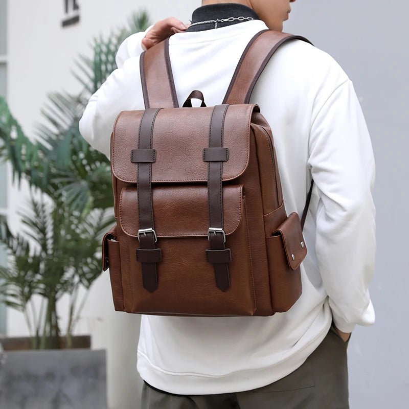 Sac à dos vintage en cuir pour homme - Pakooz