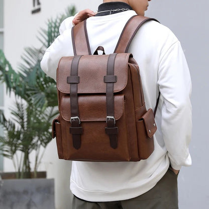 Sac à dos vintage en cuir pour homme - Pakooz