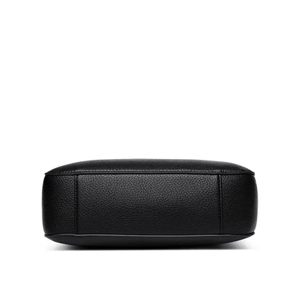 Sac à main à bandoulière noir en cuir pu