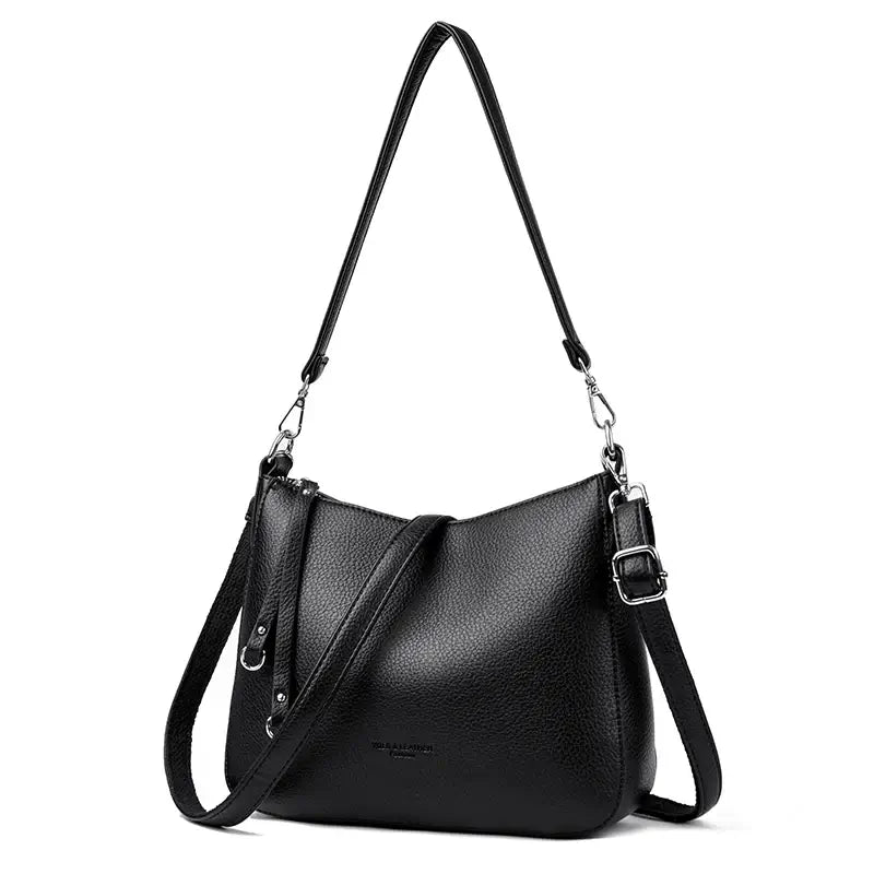 Sac à main à bandoulière noir utile