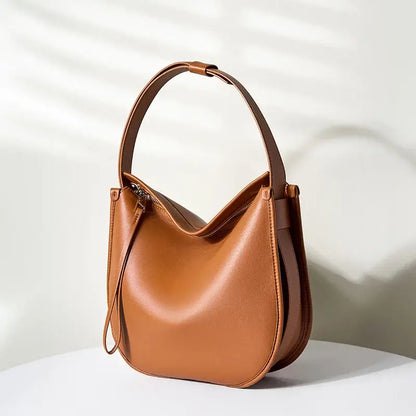 Sac à main à bandoulière pour femme en cuir