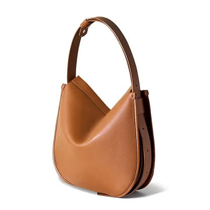 Sac à main à bandoulière pour femme marron
